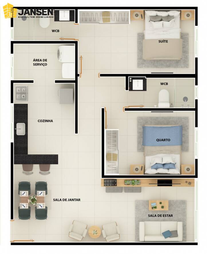 Apartamento à venda com 2 quartos, 68m² - Foto 24