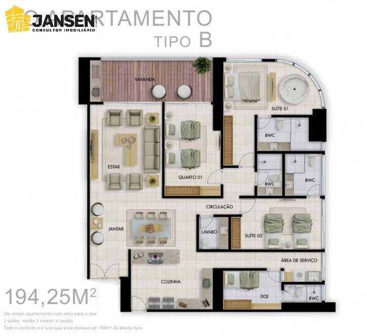 Apartamento à venda com 4 quartos, 220m² - Foto 60