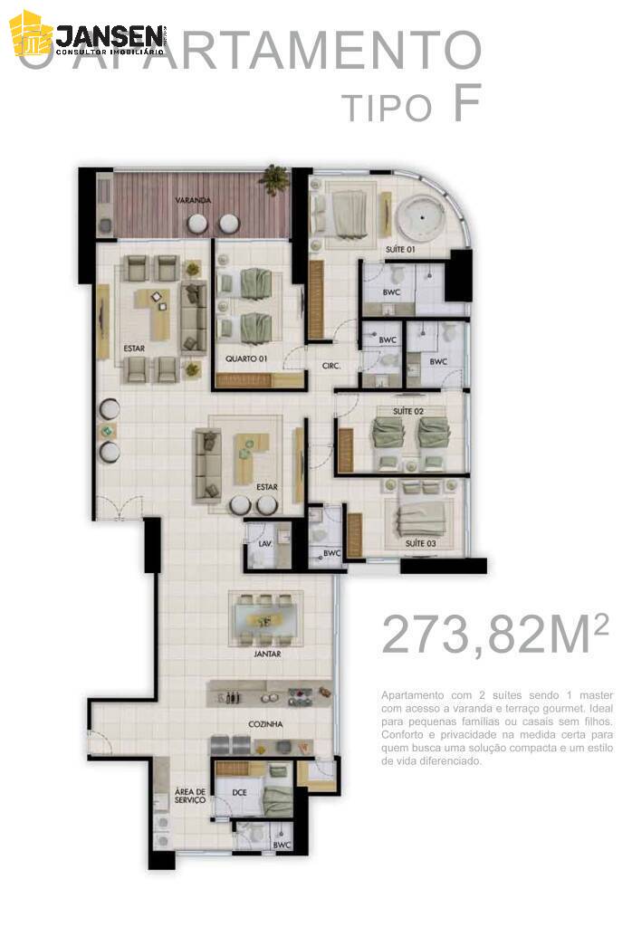 Apartamento à venda com 4 quartos, 325m² - Foto 58