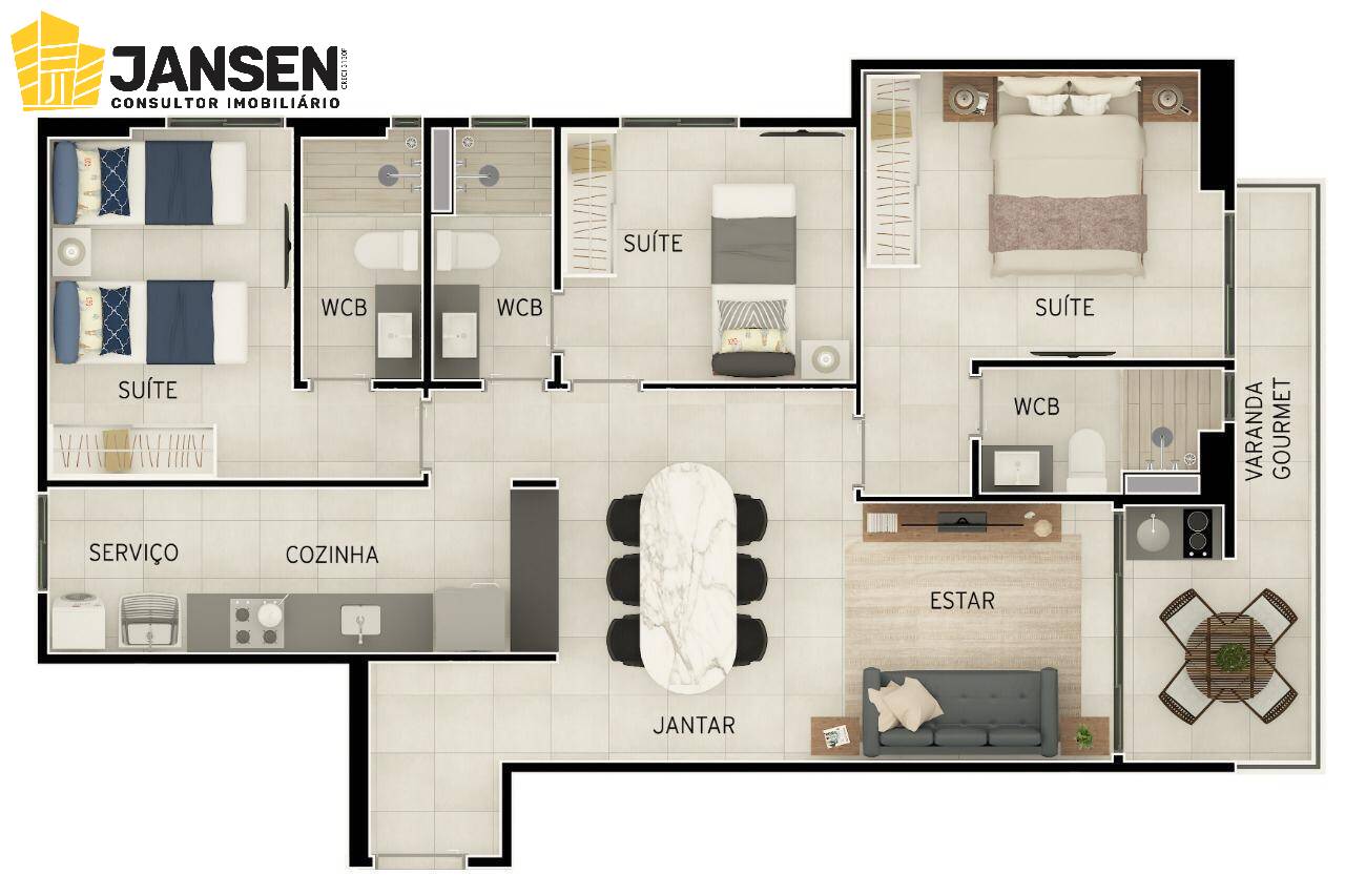 Apartamento à venda com 3 quartos, 90m² - Foto 40