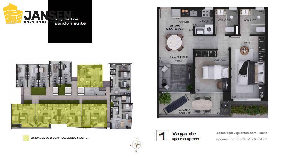 Apartamento à venda com 2 quartos, 62m² - Foto 36