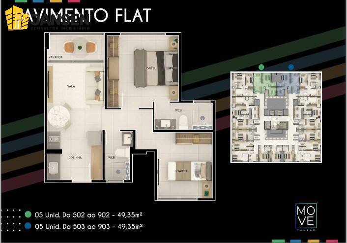 Apartamento à venda com 2 quartos, 58m² - Foto 21