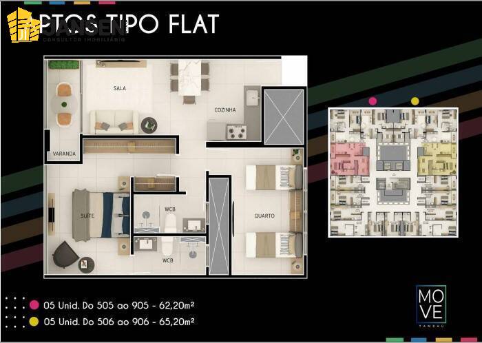 Apartamento à venda com 2 quartos, 58m² - Foto 22