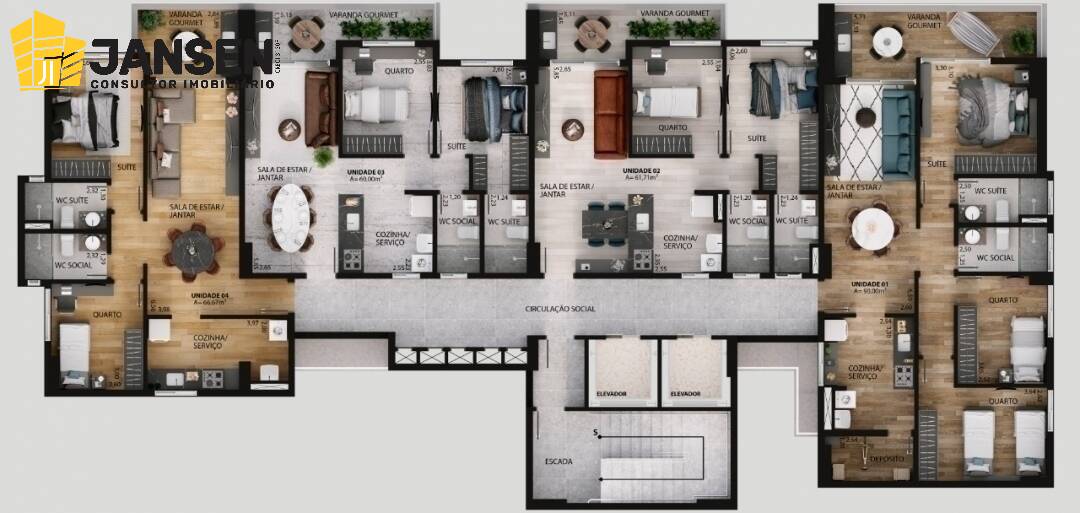 Apartamento à venda com 3 quartos, 90m² - Foto 25