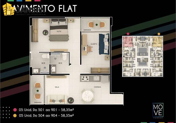 Apartamento à venda com 2 quartos, 65m² - Foto 20