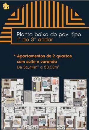 Apartamento à venda com 2 quartos, 56m² - Foto 9