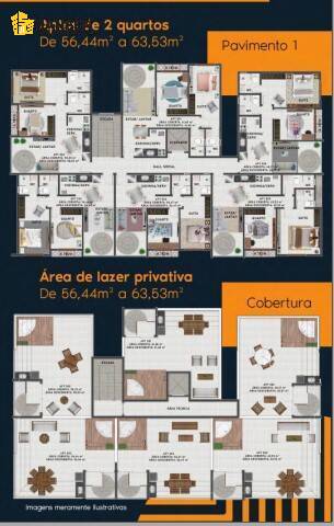 Apartamento à venda com 2 quartos, 56m² - Foto 10