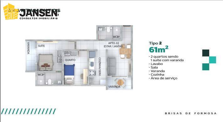 Apartamento à venda com 2 quartos, 54m² - Foto 16