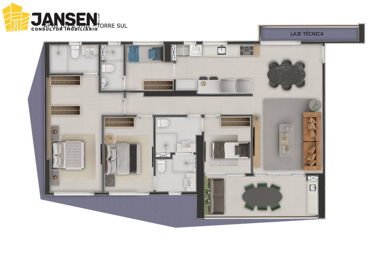 Apartamento à venda com 3 quartos, 122m² - Foto 30