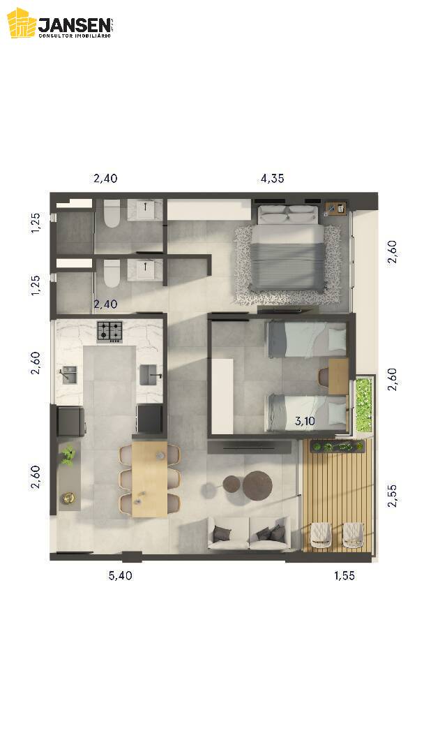 Apartamento à venda com 2 quartos, 62m² - Foto 14