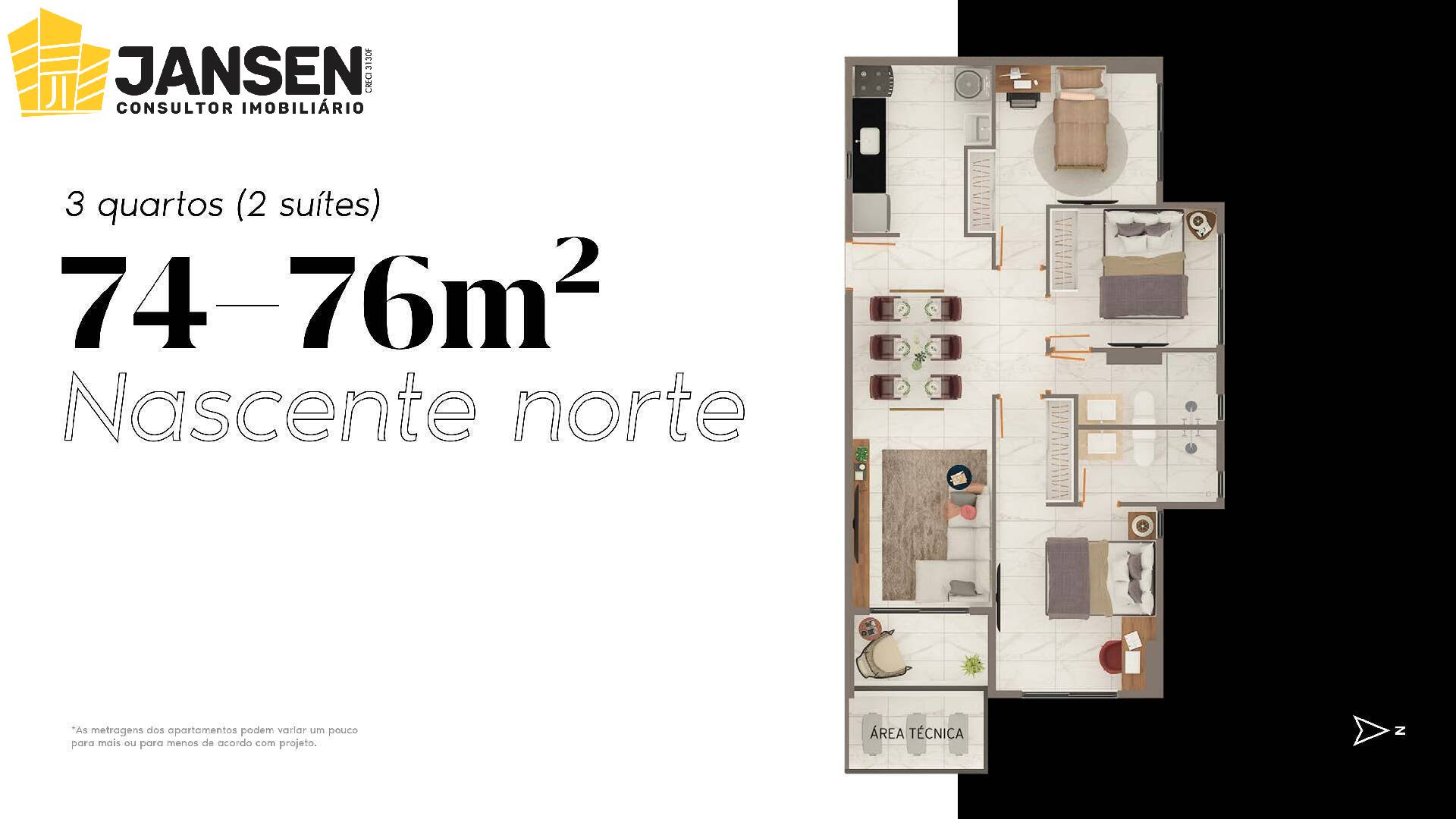 Apartamento à venda com 3 quartos, 74m² - Foto 16