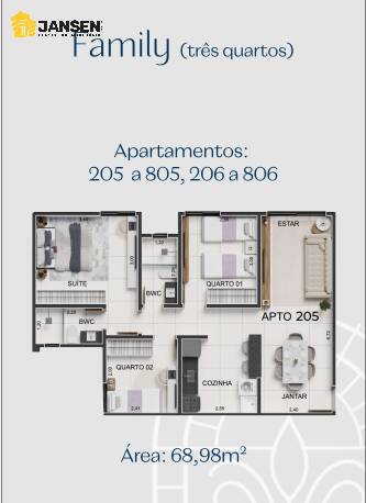 Apartamento à venda com 3 quartos, 66m² - Foto 20