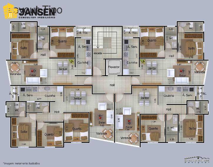 Apartamento à venda com 2 quartos, 60m² - Foto 8